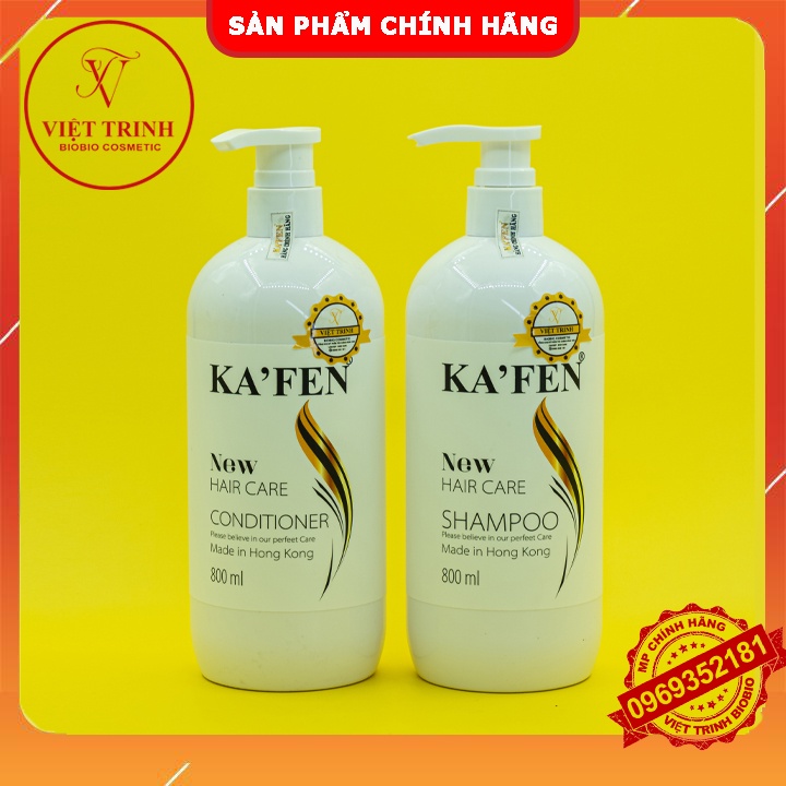 [KAFEN CHÍNH HÃNG] Dầu Gội Biotin Kafen Ngăn Rụng Tóc Cho Nam Nữ 800ml |Cặp Dầu Gội + xả Kafen Siêu Thơm Siêu Mềm Mượt