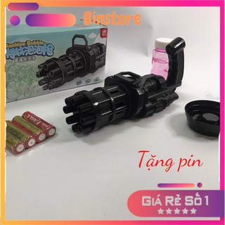 Súng Bắn Bong Bóng Cực Mạnh, Súng Bắn Bong Bóng 8 Nòng Có Tặng Kèm Pin