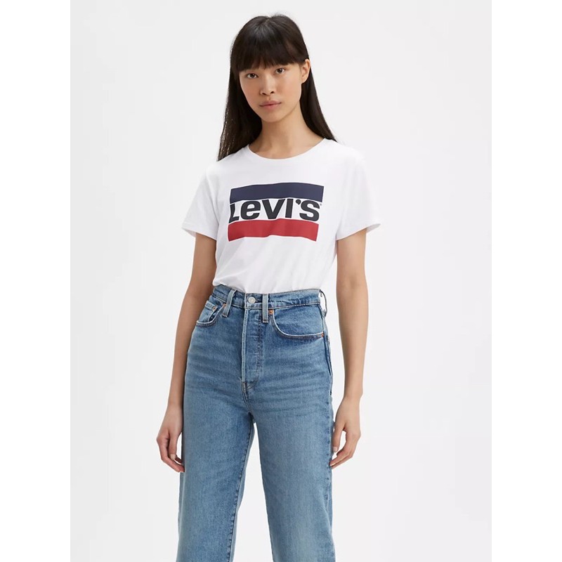 [SẴN - BILL US] - ÁO NỮ LEVIS TRẮNG CHÍNH HÃNG