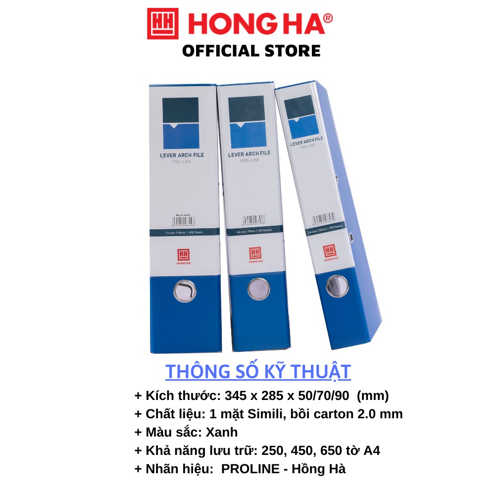 File còng đựng tài liệu Simili FC A4 Hồng Hà | File Hồ Sơ 5cm, 7 cm , 9cm