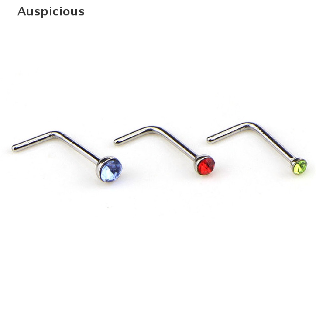 Bộ 60 Khuyên Xỏ Ngón Chân Hình Chữ L Bằng Thép Không Gỉ Thời Trang