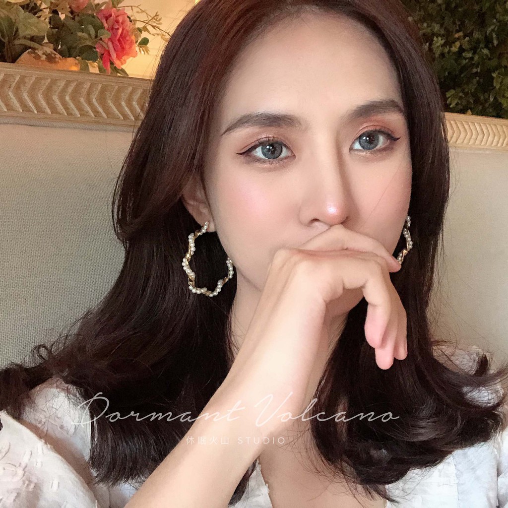 Bông Tai Khuyên Tai Tròn Hàn Quốc Xinh Xắn Cá Tính Mainia Shop