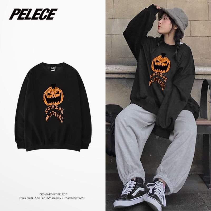 Set Nỉ Bông HALOWEEN Unisex 🌸 Đồ bộ thun dày form rộng oversize, áo hoodie 🌸 [S16]
