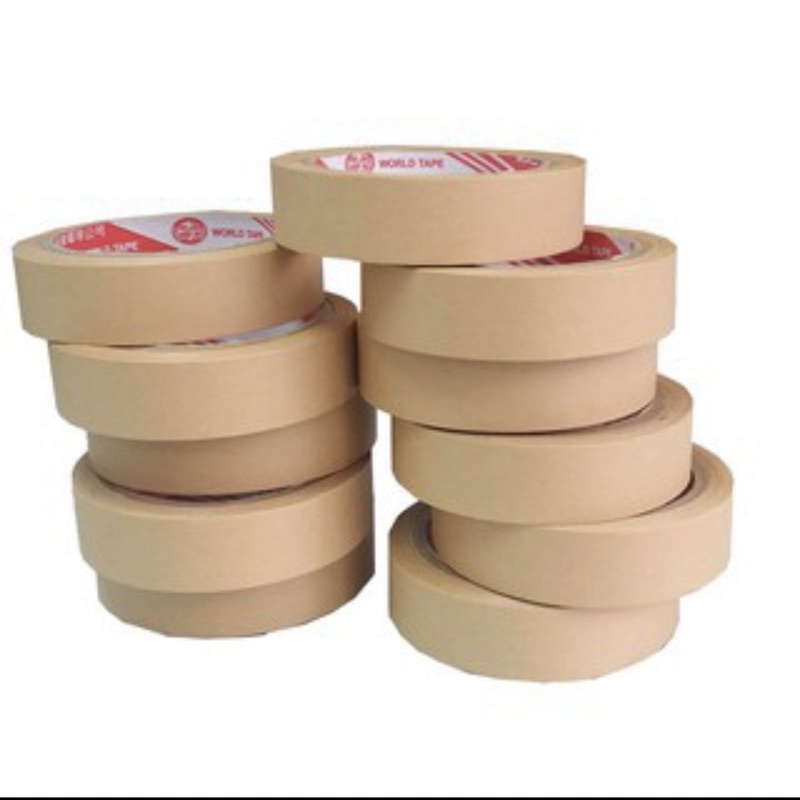 [Rẻ Vô Địch] băng dính giấy da bò karaft khổ 5cm vs 2,5cm x 40m