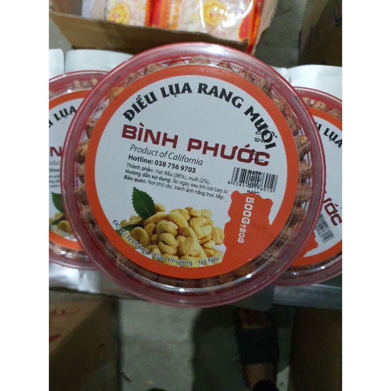 500gr hạt điều rang muối Bình Phước