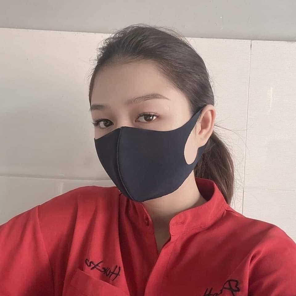 Khẩu Trang Su Trơn 3 Màu Đen Trắng Xanh | BigBuy360 - bigbuy360.vn