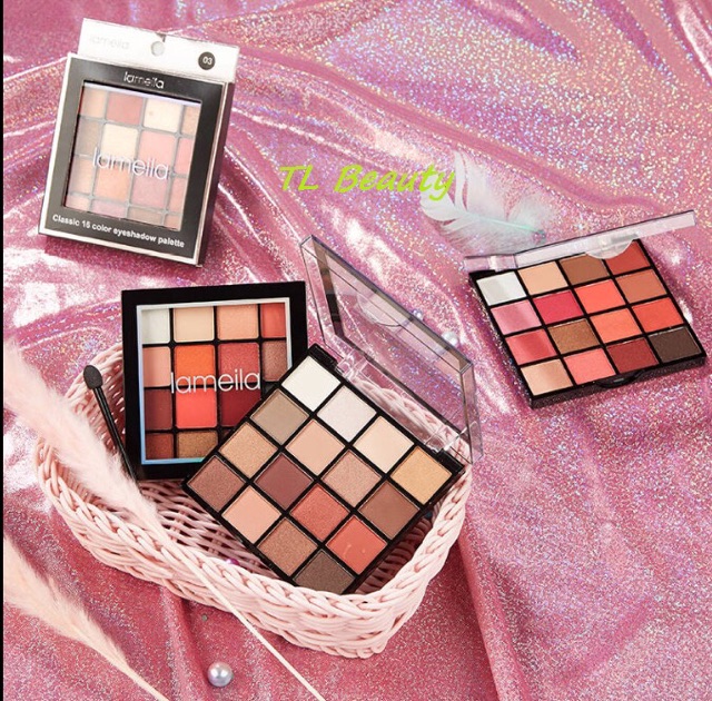 Bảng Phấn Mắt Lameila 16 ô tone màu hottrend makeup trang điểm Hàng Nội Địa Trung