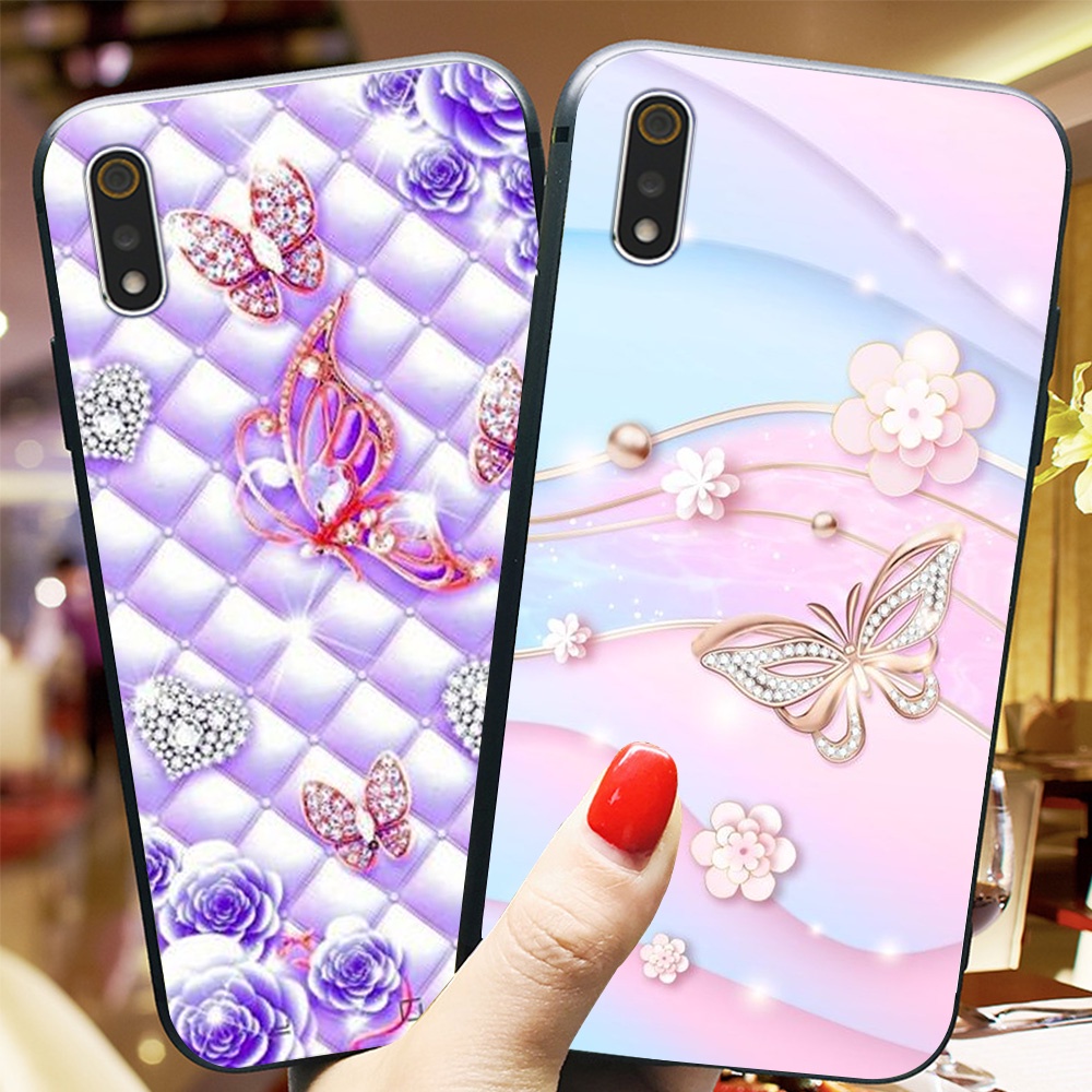 Ốp lưng điện thoại xiaomi redmi 7a / 8a / 9a in hình phong cách nữ sang chảnh