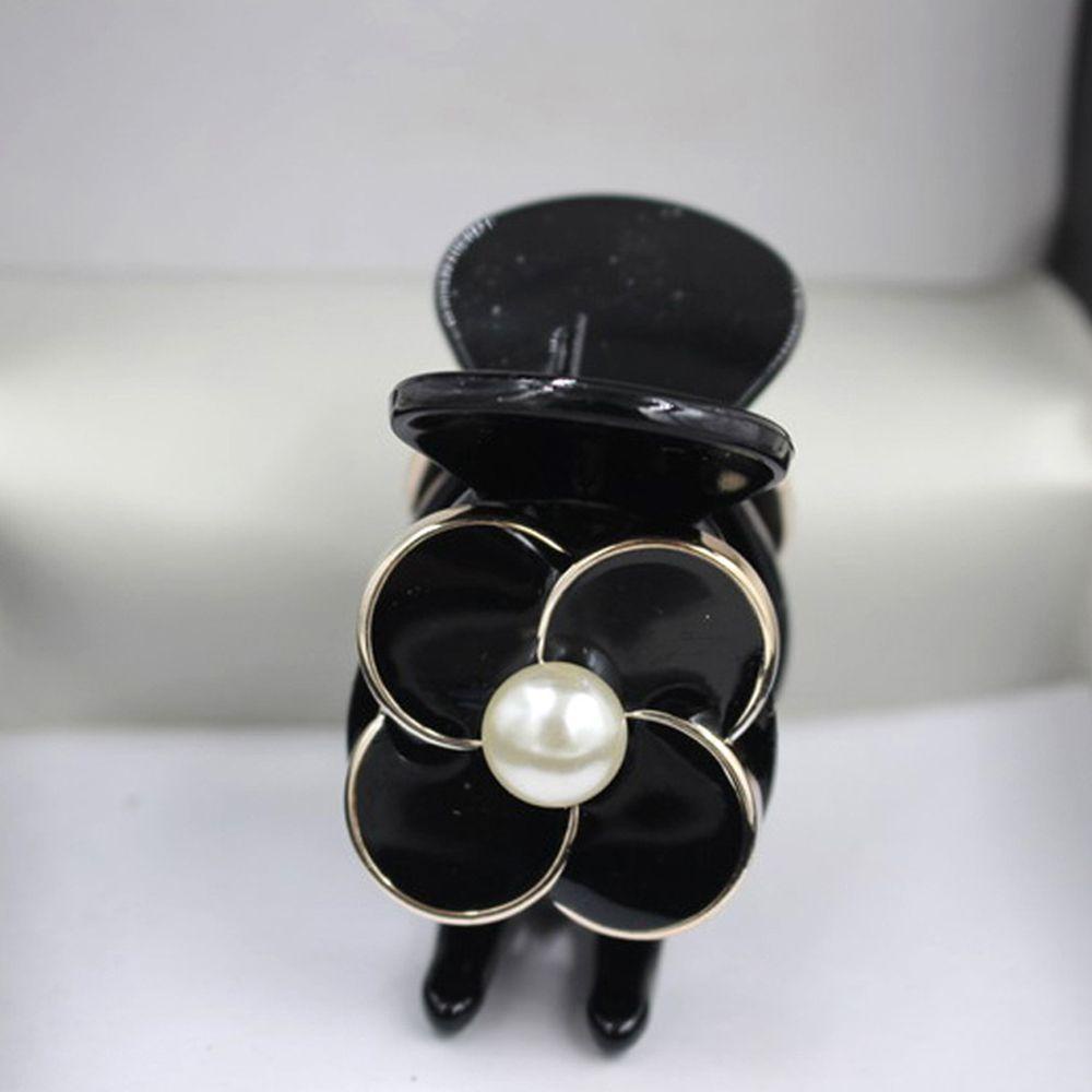 Kẹp Tóc Hình Hoa Trà Bằng Nhựa Resin Cá Tính Cho Nữ
