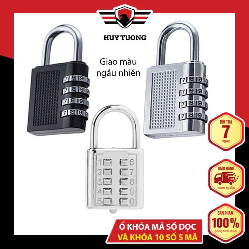 Ổ khóa mã số CJSJ 🚚 FREESHIP 🚚 chất liệu hợp kim inox chống gỉ, khóa bằng 5 số thiết kế tinh tế - Huy Tưởng
