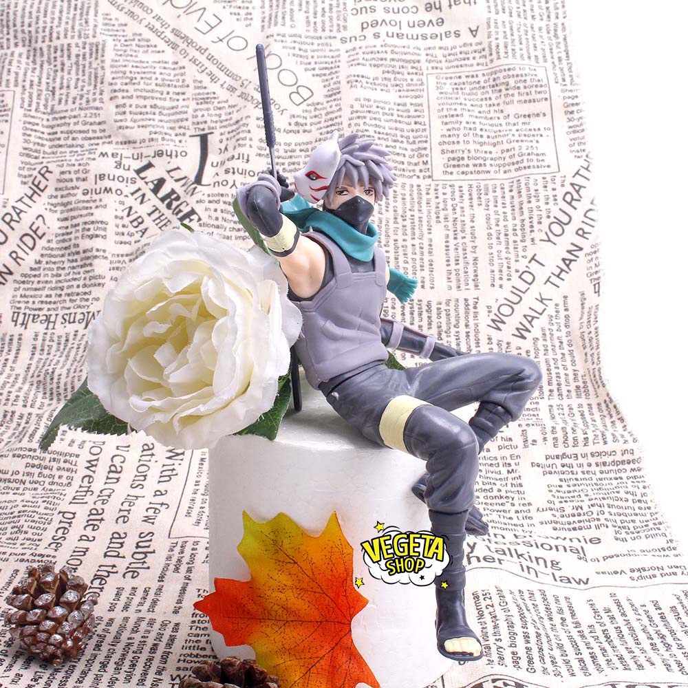 Mô hình Kakashi ngồi - Mô hình Naruto - Hatake Kakashi - Cao 19cm - Trang trí ô tô, bàn làm việc, kệ sách, tivi