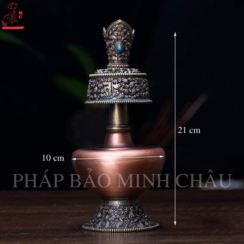 BÌNH SÁI TỊNH KHÔNG VÒI TO - NHỎ (ĐỎ ĐỒNG)
