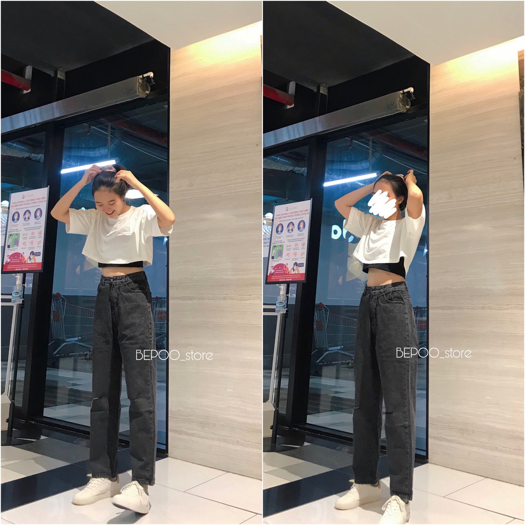 Quần jeans đen HP+ảnh thật