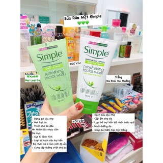 SỮA RỬA MẶT SIMPLE