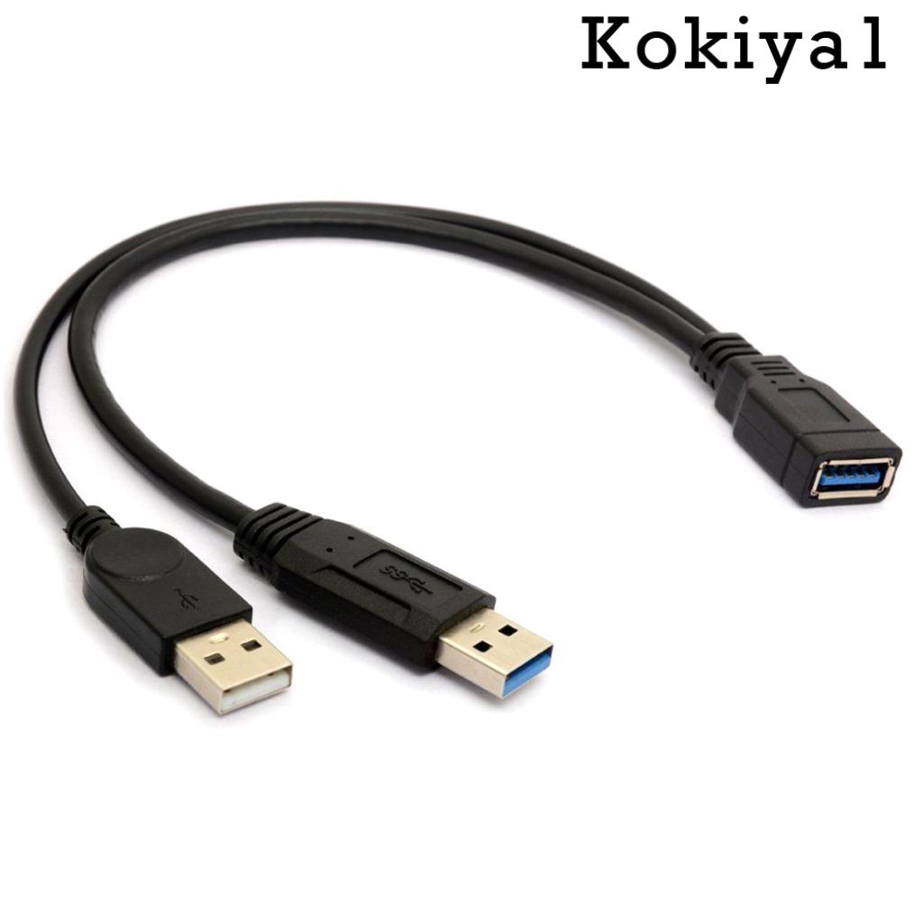 Dây cáp chia dữ liệu chữ Y chuyển đổi USB lỗ cắm sang 2 USB đầu cắm tiện lợi