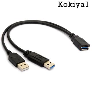 [Kokiya1] Cáp chia nối dài USB Nữ sang USB