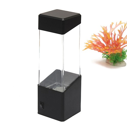 Bình Nước BK Kiểu Dáng Đơn Giản Hiện Đại✿Đèn LED Mini Hình Sứa Biển Trang Trí Bể Cá
