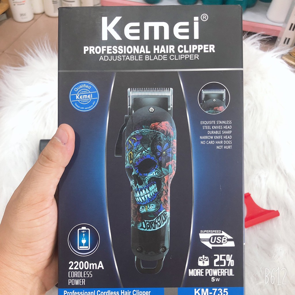 tông đơ cắt tóc KEMEI 735 hair clipper (phụ kiện tóc)