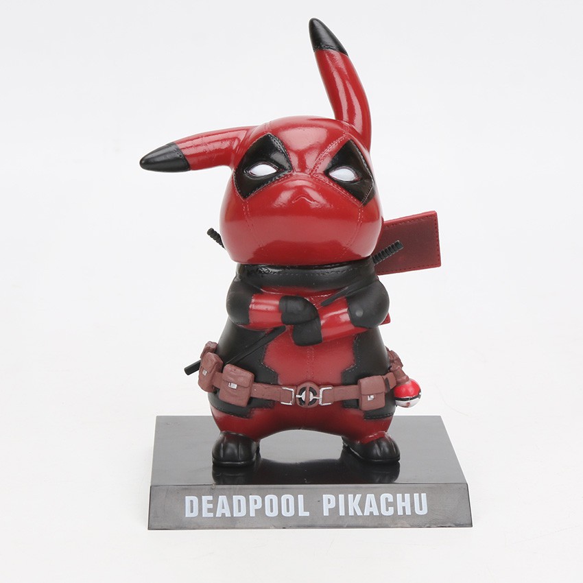 Mô hình đồ chơi deadpool pikachu 13.5cm bằng PVC trang trí