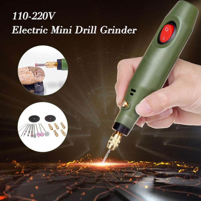 Bộ Máy Khoan Điện Mini 12V DC Chuyên Dụng Cho Máy Mài Đánh Bóng