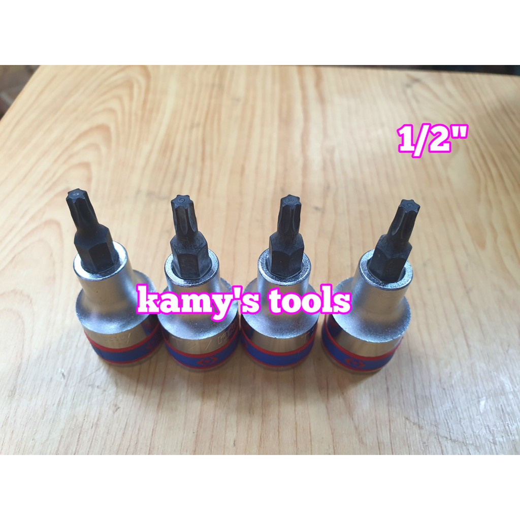 Đầu tuýp khẩu 1/2 lú đầu bông sao Kingtony model 4023 T20-T70