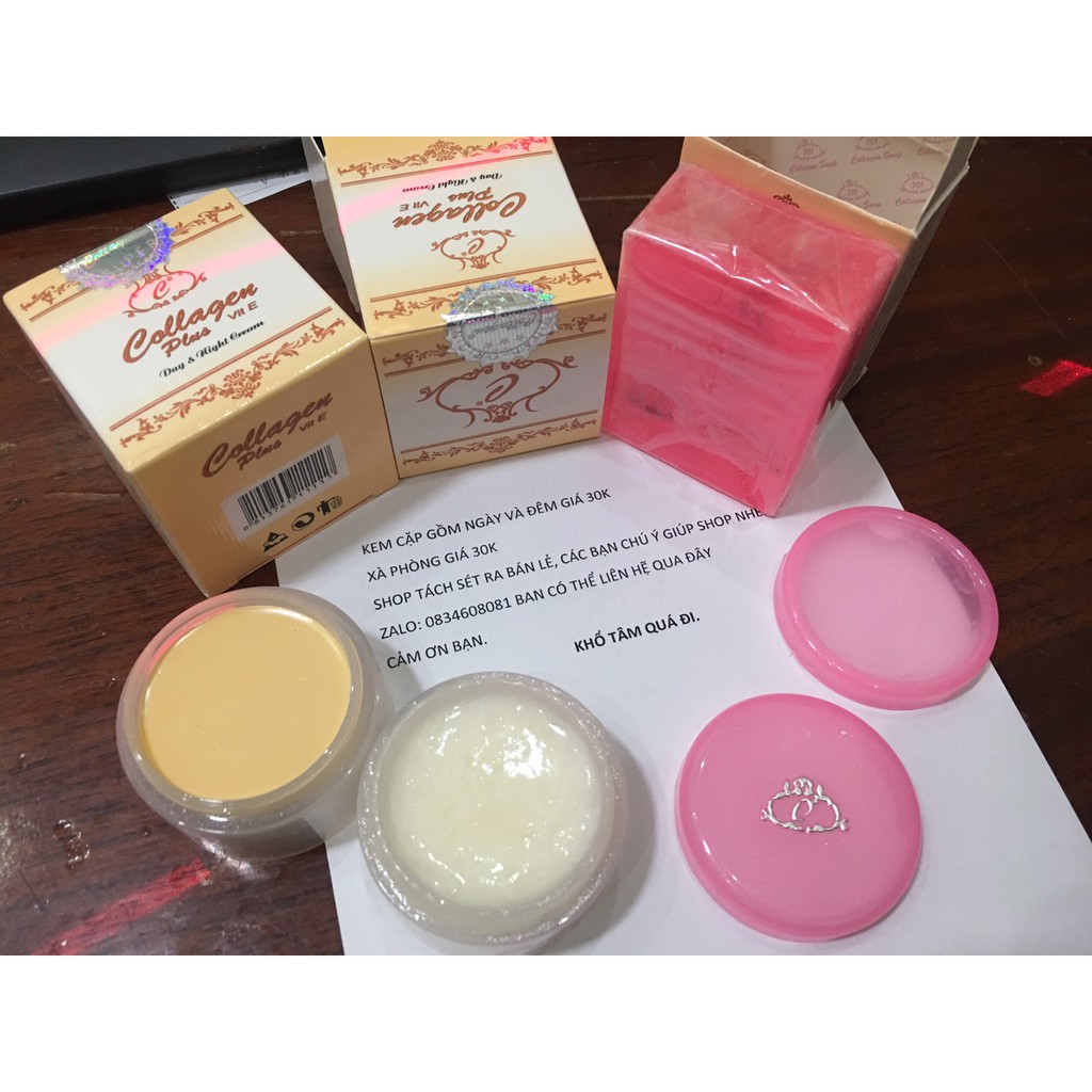 Tách bán lẻ kem đêm collagen vit e plus Indonesia
