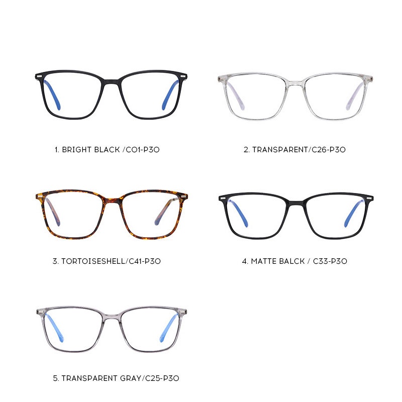 Mắt kính cận VIENDO chống ánh sáng xanh gọng vuông đổi màu thời trang tùy chỉnh độ cận theo yêu cầu
