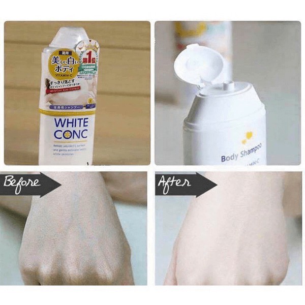 Sữa Tắm Trắng White Conc Body Vitamin C 360ml