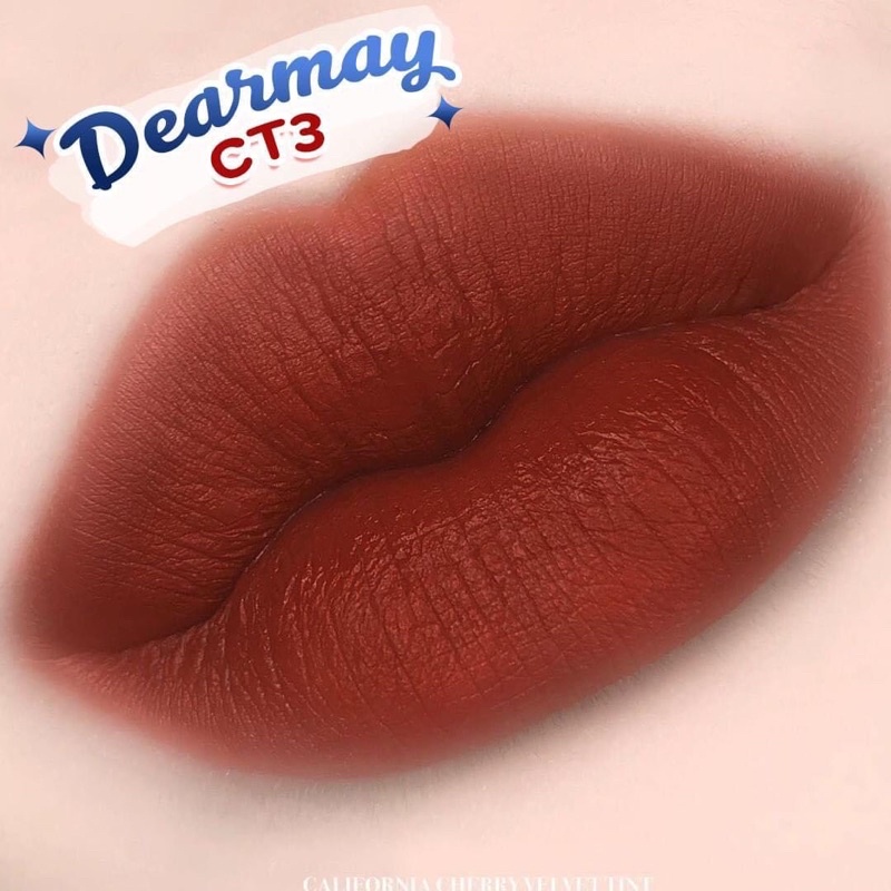 |SALE XẢ BỎ MẪU| SON KEM LÌ DEARMAY CALIFORNIA CHERRY