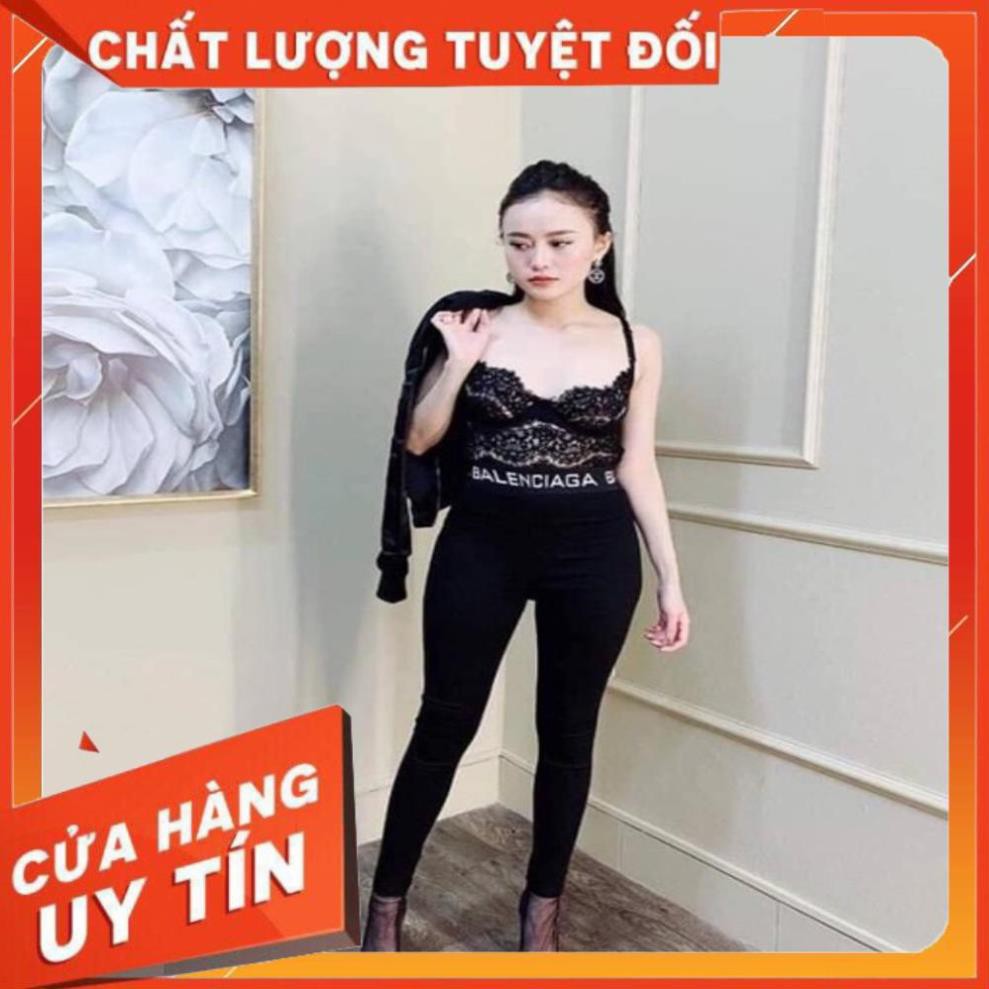 &lt;hot&gt; Quần Legging Cạp Chữ_ mã 128