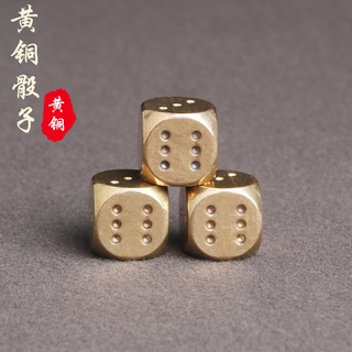 Xúc xắc bằng đồng thau 13mm dành cho chơi mạt chược trang trí