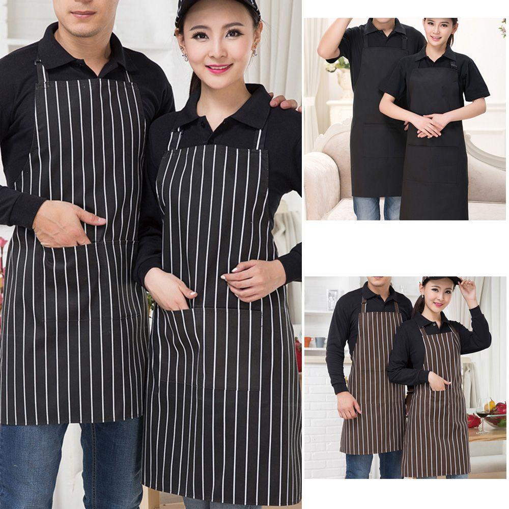 Tạp Dề Nấu Ăn Dáng Dài Họa Tiết Kẻ Sọc Cho Nam & Nữ 1 Tuổi