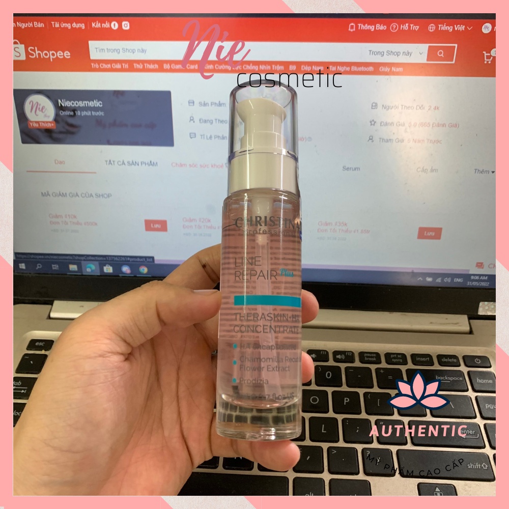 Serum cấp nước tr.ẻ ho.á da  Christina Line Repair Theraskin+ HA 30ml và 50ml