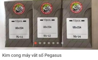 Kim cong mã số UOx154 dùng cho máy vắt sổ Pegasus