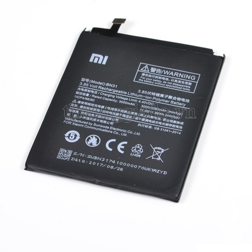 Pin Xiaomi BN31 cho Xiaomi Mi 5X / Mi A1 / Redmi Note 5A Prime xịn có bảo hành