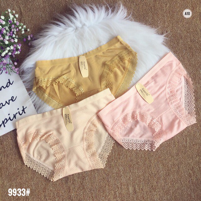 Combo 10 Quần lót thông hơi VIỀN REN mẫu mới mùa hè - SCXQL08