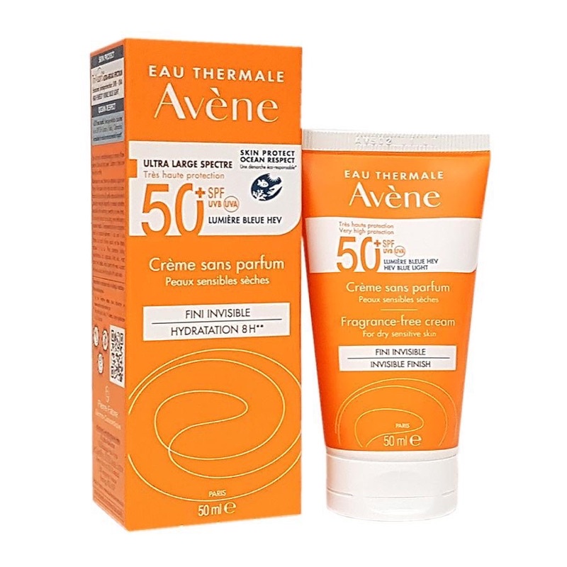 Kem chống nắng Avene Creme spf 50 cho da khô, hỗn hợp thiên khô 50ml [Hàng Pháp]