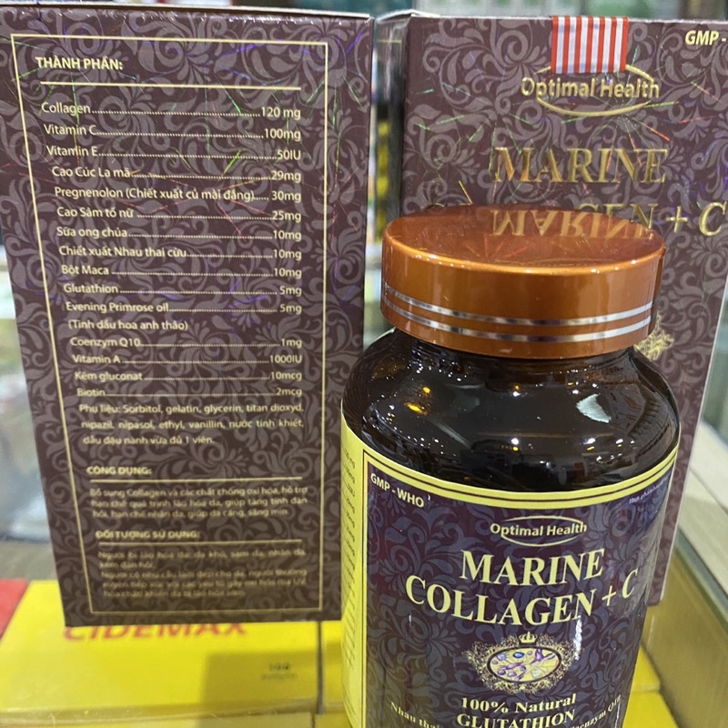 Collagen C 16000mg đẹp da, chống lão hóa, mờ thâm, trắng da Hộp 60 viên