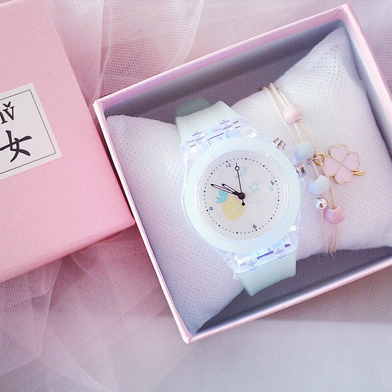 Đồng hồ thời trang nữ Candycat led phát sáng dây silicon MS919 | BigBuy360 - bigbuy360.vn
