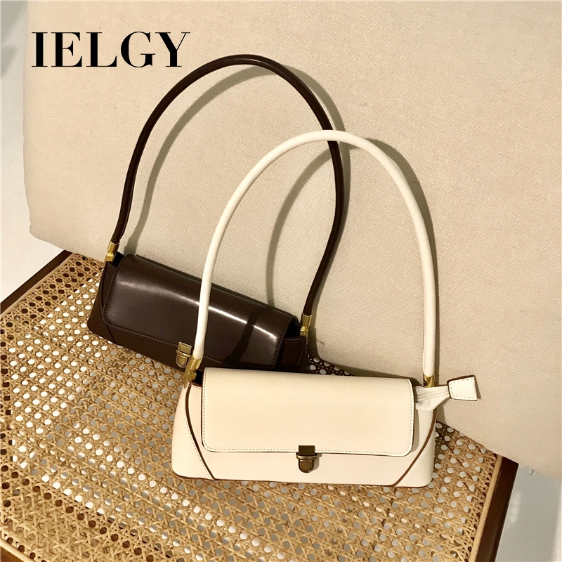Túi IELGY đeo vai da nhân tạo màu trơn phong cách Hàn Nhật thời trang cho nữ
