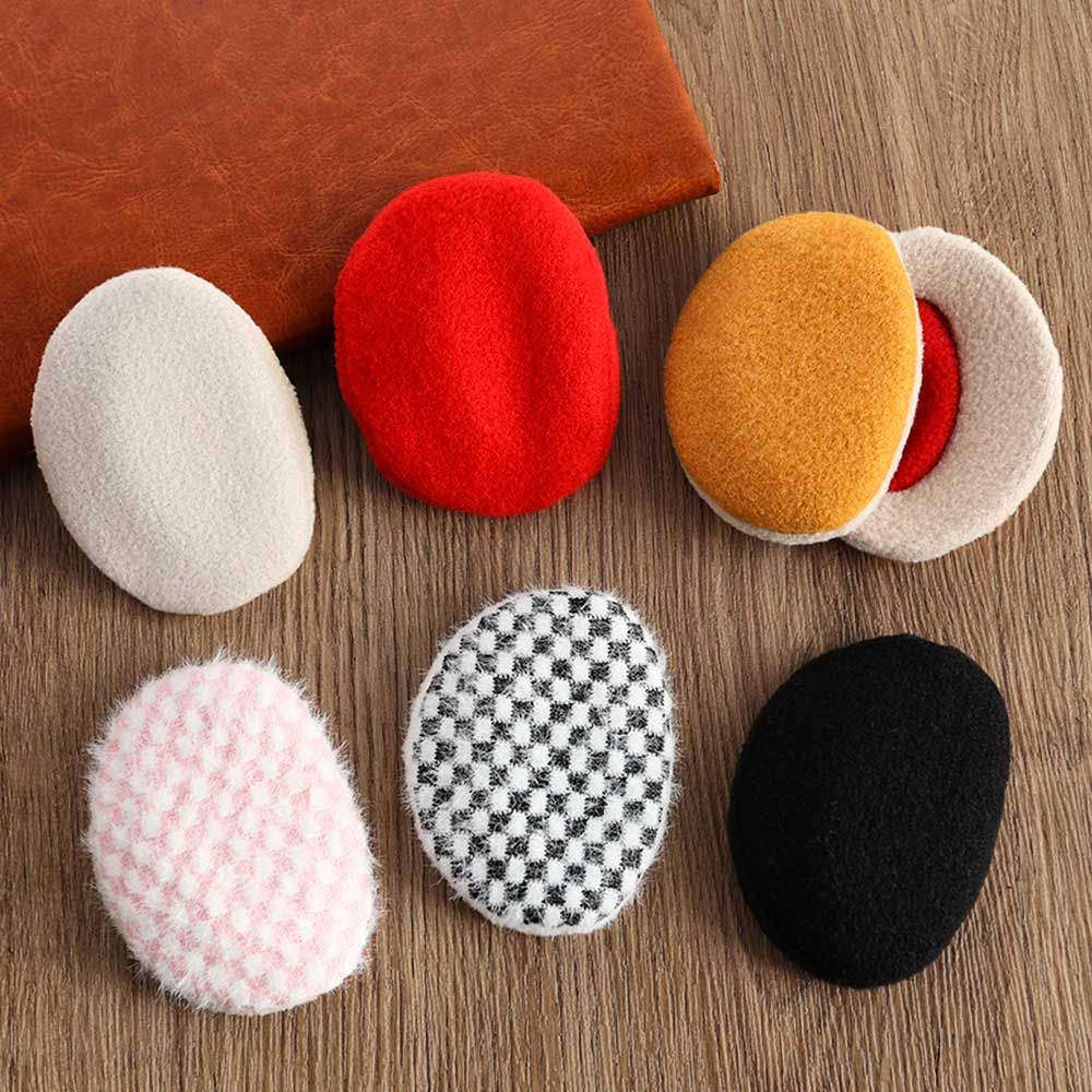Bông Chụp Tai Bằng Vải Lông Cừu Ấm Áp Nhiều Màu Sắc Thời Trang Mùa Đông Cho Người Lớn Và Trẻ Em