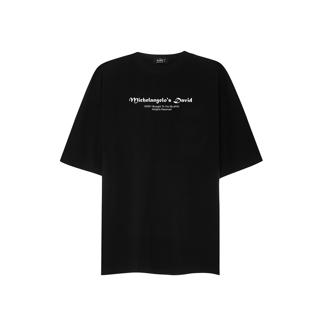 Áo Phông Nam Cao Cấp MYO Vải Cotton In Hình Michelangelo's David