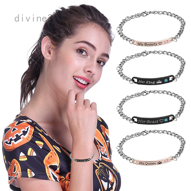 European and American fashion couple bracelet