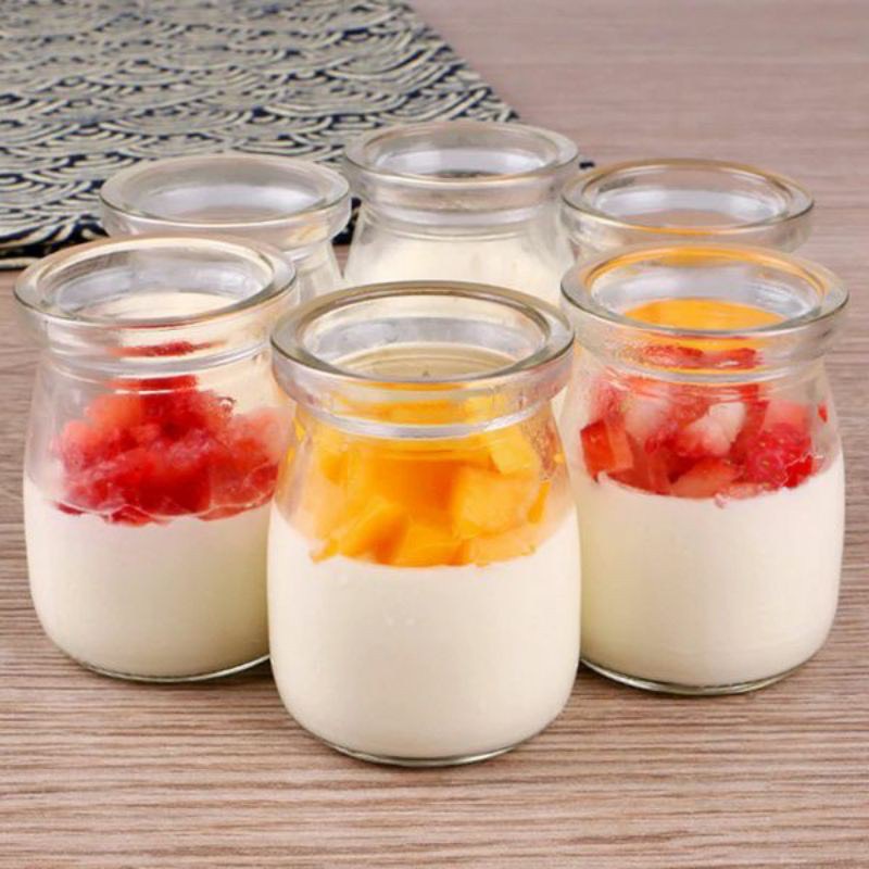 Hũ thủy tinh làm sữa chua, hủ hấp flan, đựng yến, mứt, mật ong cho bé ăn dặm SAMI KIDS