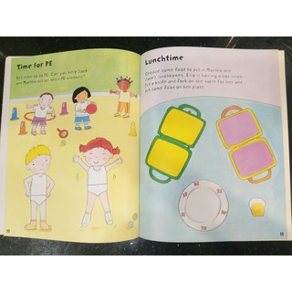 Bộ nhập - Usborne sticker book - Starting School