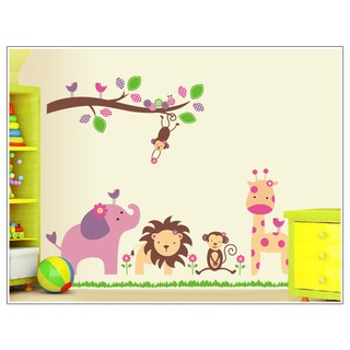 Decal Dán Tường Vườn Thú Nhỏ Cho Bé - MSP DB039