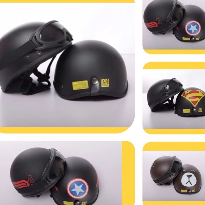 Mũ bảo hiểm nửa đầu siêu bên,đẹp phong cách thời trang,dễ thương