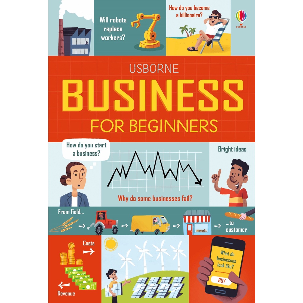 Sách Usborne - Business for Beginners - Kinh doanh dành cho trẻ em