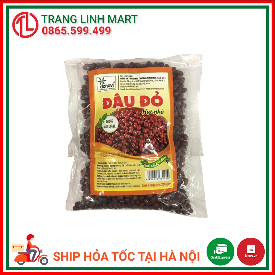 Đậu đỏ hạt nhỏ Donavi gói 200g