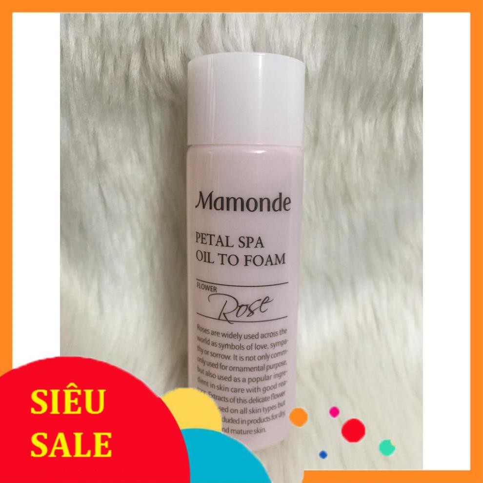 (MINI 25ML) SỮA RỬA MẶT DẠNG DẦU MAMONDE PETAL SPA OIL TO FOAM 25ml